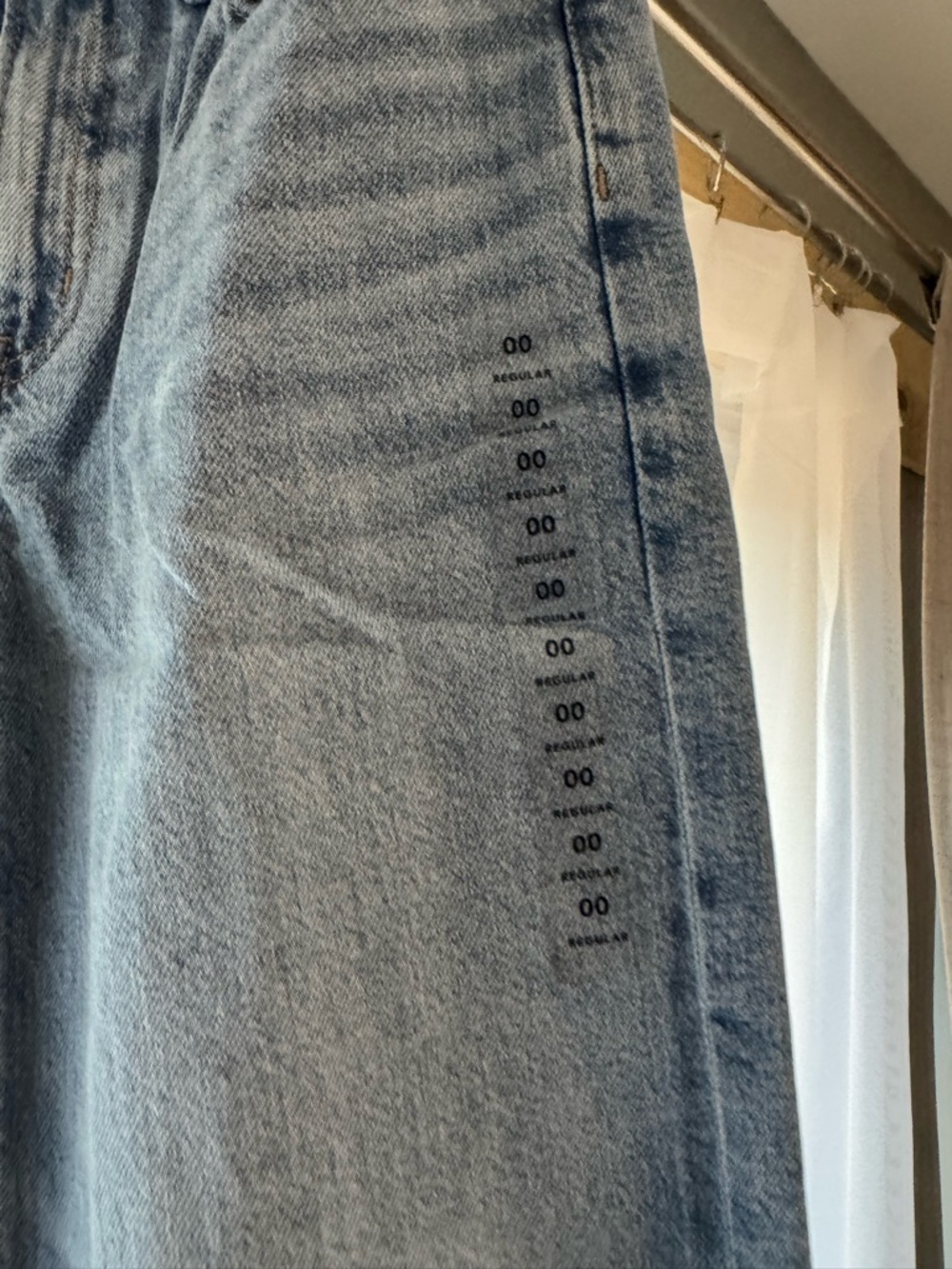 American Eagle Stovepipe Jeans 00 24W High Rise Jeans Strigid NWT - Picture 2 of 7